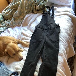 Madewell black overalls